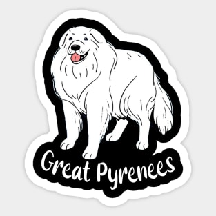 Mountain Guardian Styles Pyrenees Chronicles, Urban Canine Couture Tee Delight Sticker